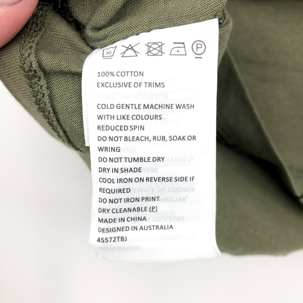 BARDOT JUNIOR Toddler Bardot Tee 4T Khaki Green Short Sleeves NWT