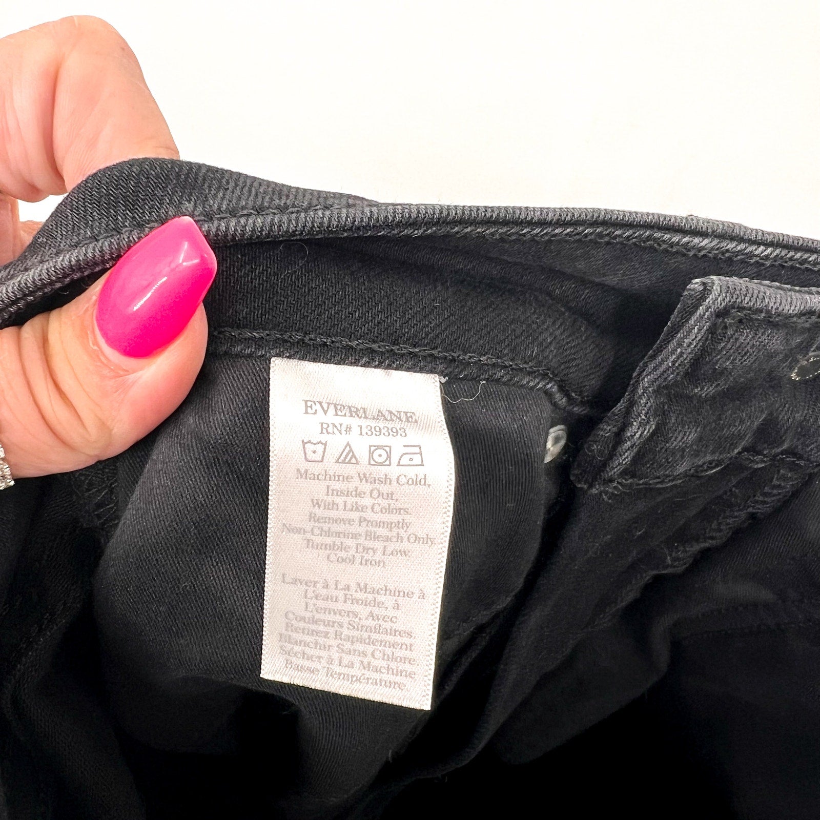 EVERLANE Women's The Way-High Curvy Skinny Jeans Size 27 Crop US 4 Black NWT