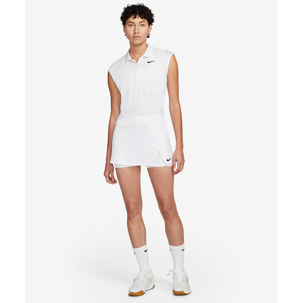 NIKE Women's Court Dri-FIT Victory Tennis Skort XL White Standard Fit NWT