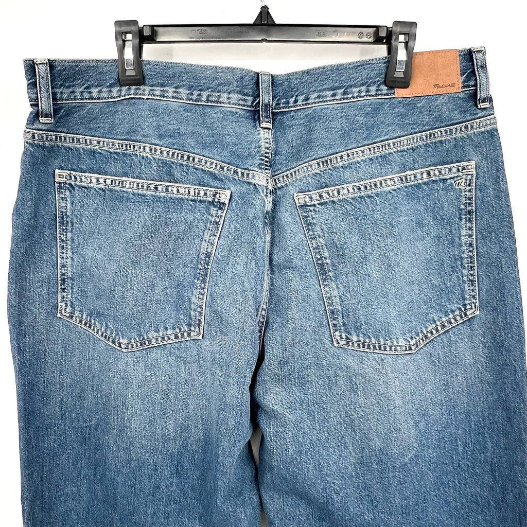 MADEWELL Women's Baggy Crop Jeans Size 32 US 14 Croswell Blue NU172 Denim NWT