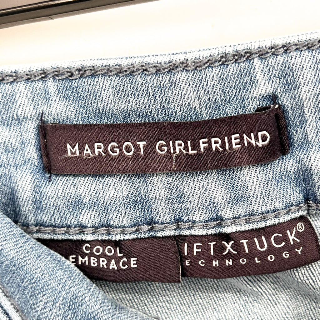 NYDJ Womens Margot Girlfriend Jeans Size 14 PETITE Kingston Blue NWOT