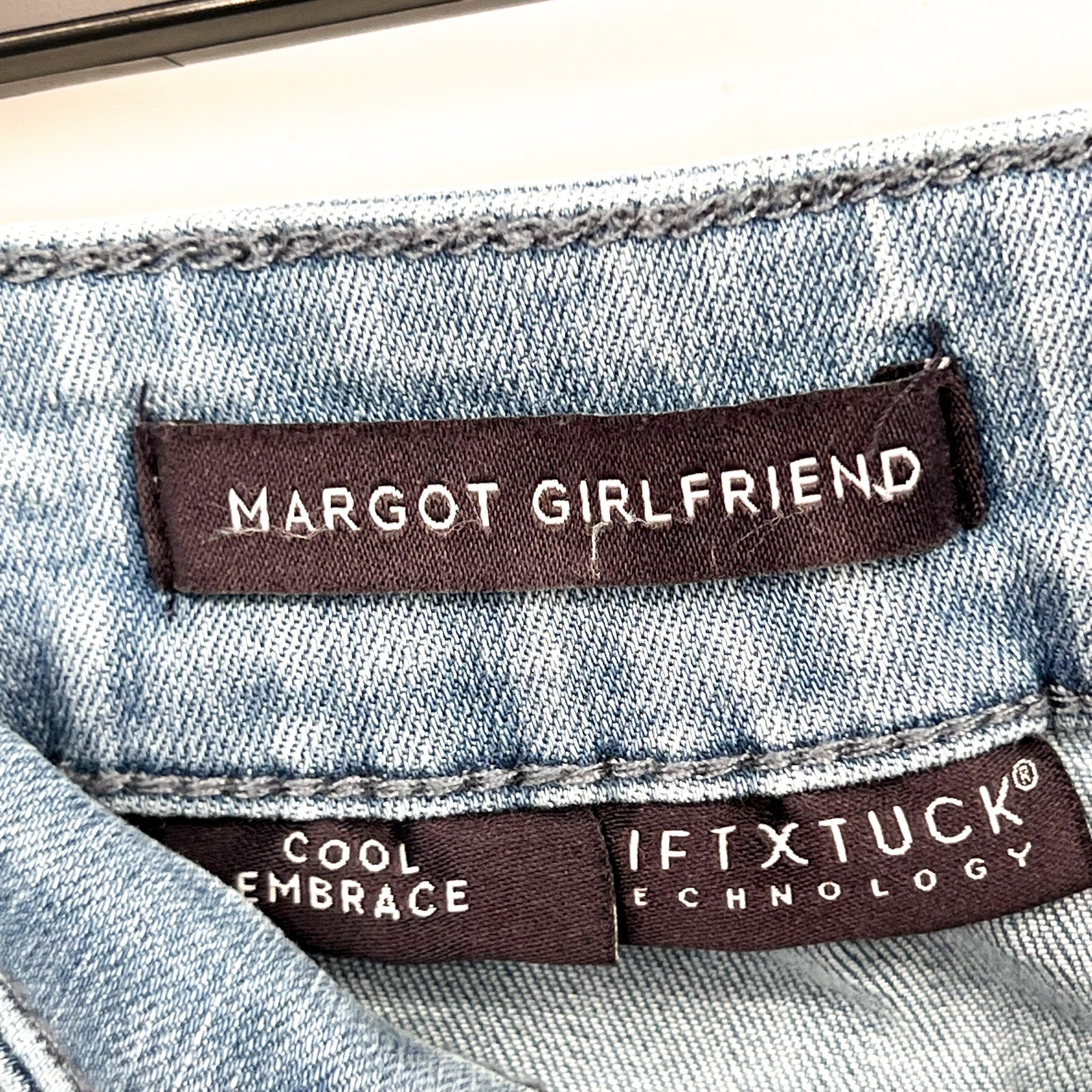 NYDJ Womens Margot Girlfriend Jeans Size 14 PETITE Kingston Blue NWOT