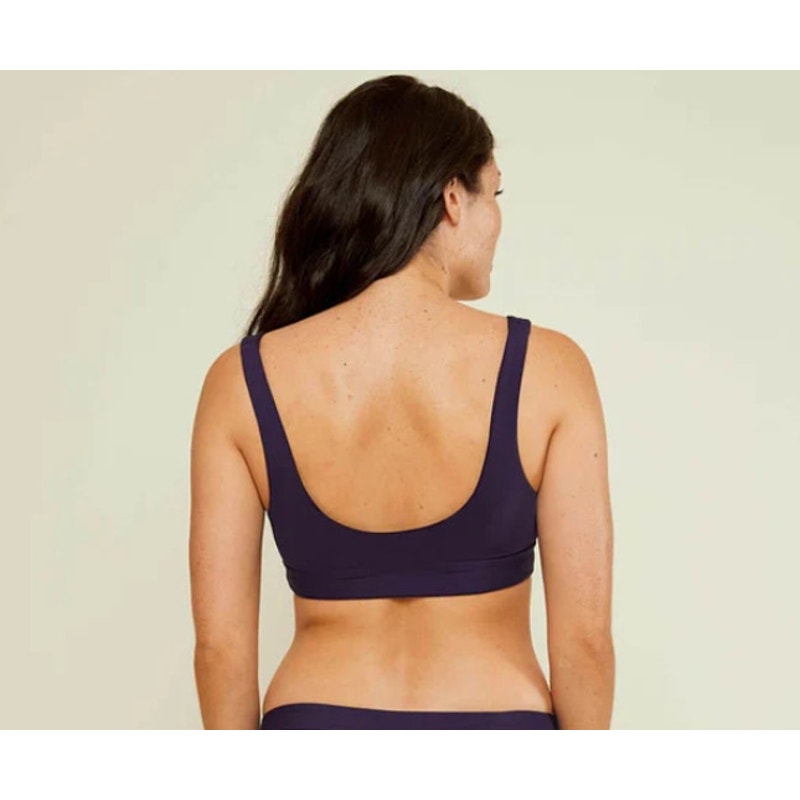 ANDIE SWIM Women's The Ventura Swim Top 3XL Navy Blue Scoop Neck NWT