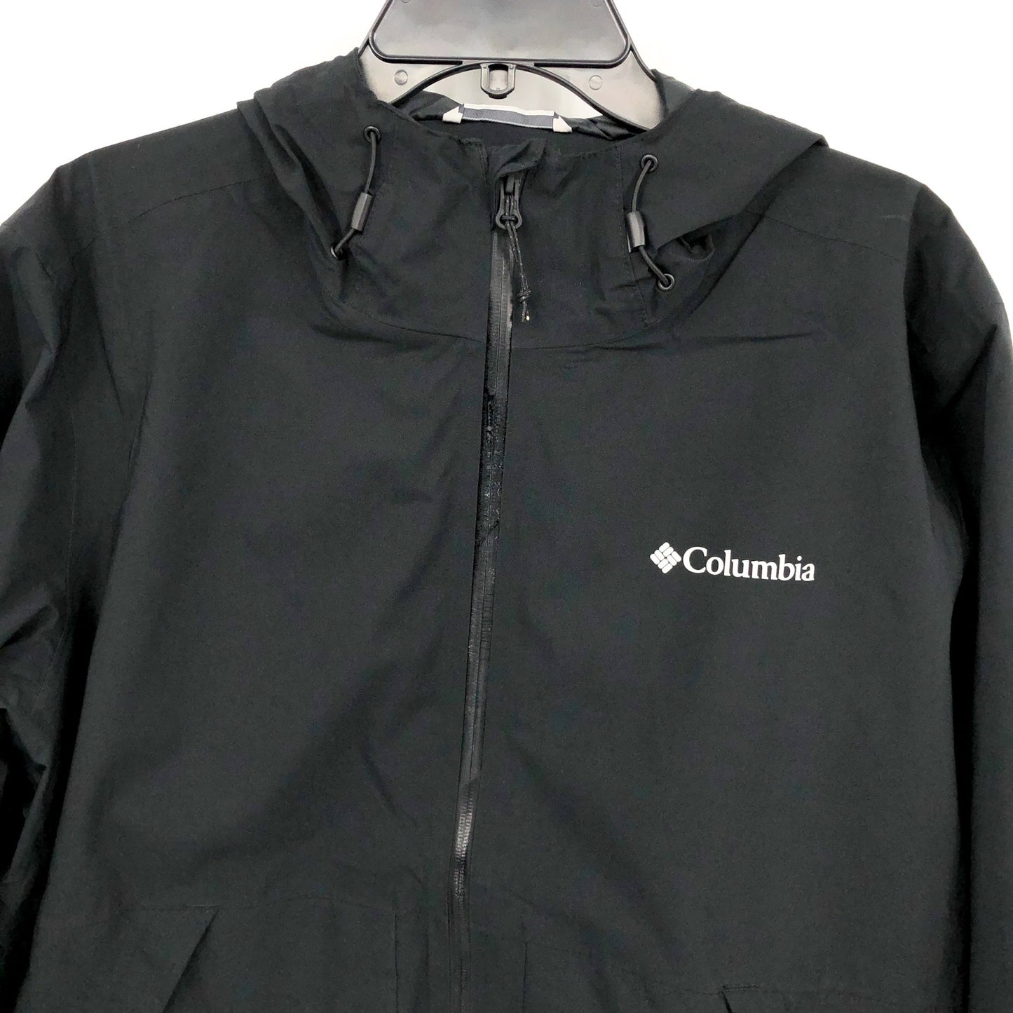 Columbia Mens Altbound Waterproof Jacket US Medium Black Hood Seam Sealed NWT