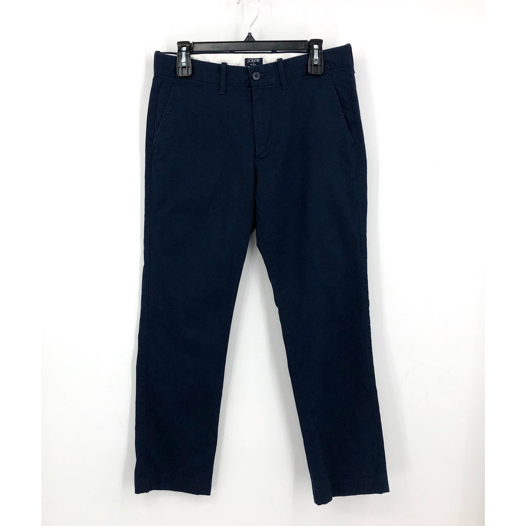 J.CREW Mens Straight-Fit Flex Chino Pants 31x30 Navy Blue Flat Front H3186 NWOT