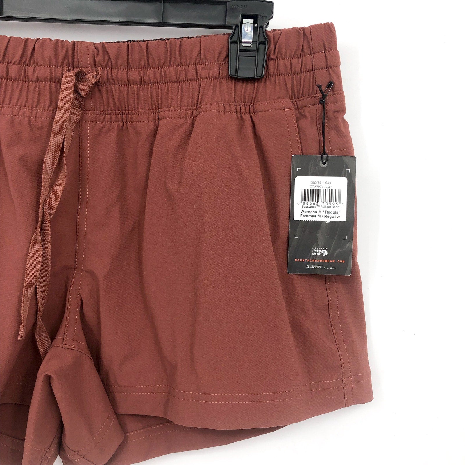 MOUNTAIN HARDWEAR Women's Basswood Pull-on Shorts Medium Red Clay Earth NWT