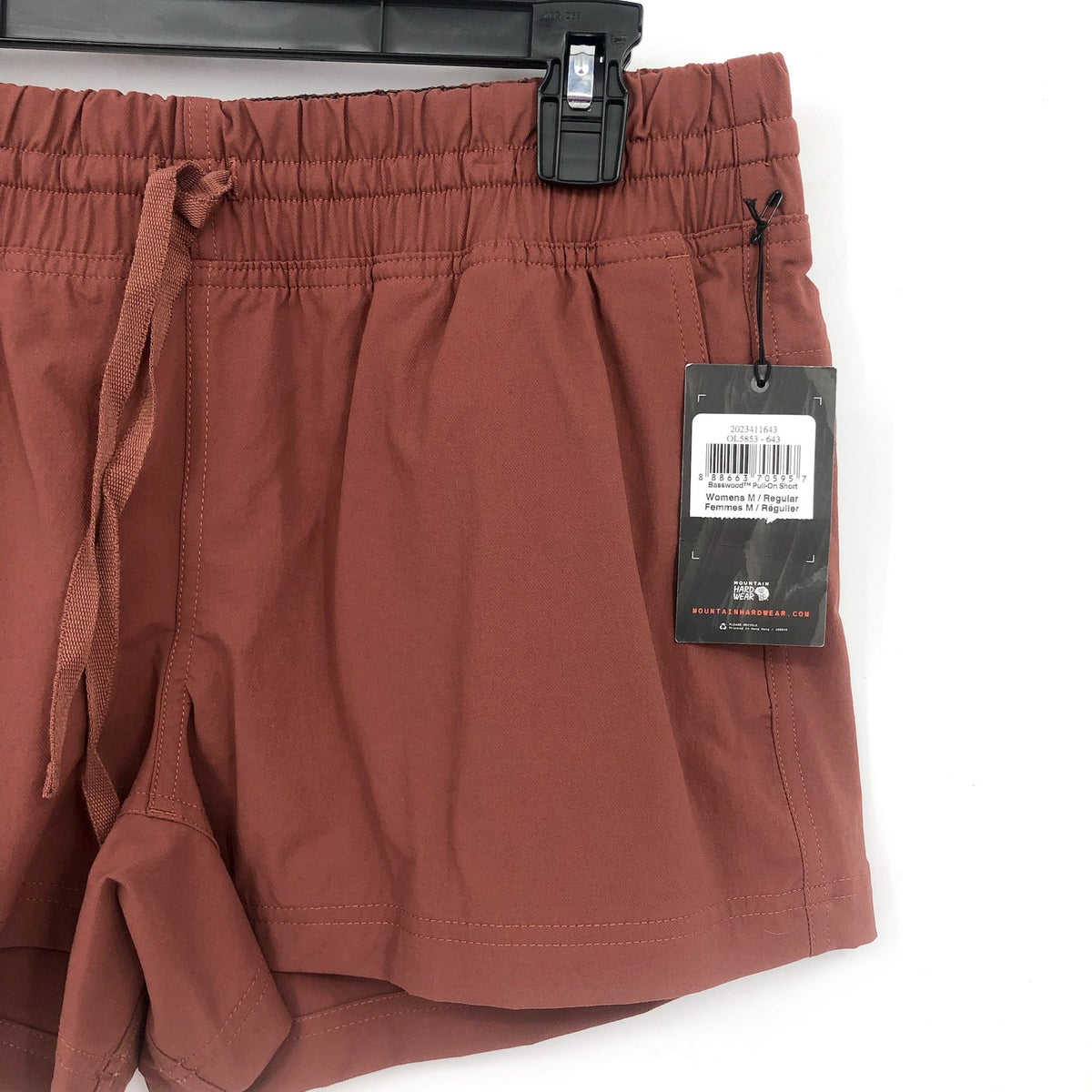 MOUNTAIN HARDWEAR Women's Basswood Pull-on Shorts Medium Red Clay Earth NWT