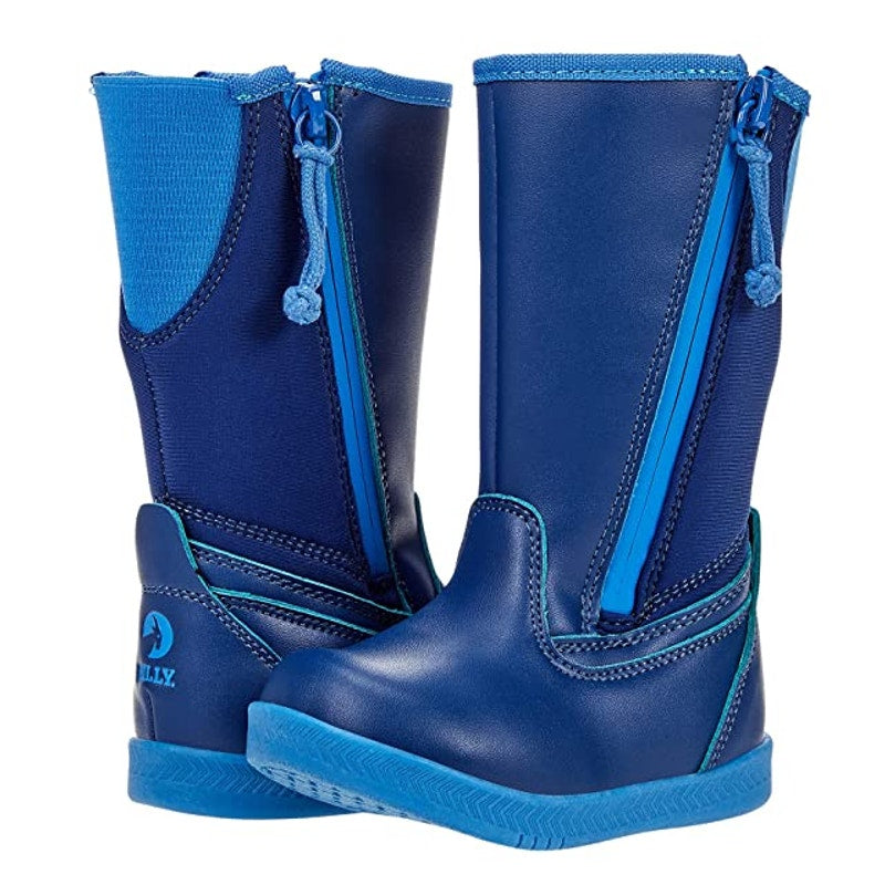 Billy Footwear Little Boys Rain Boots Size 5 Navy Blue Water Resistant NWOB