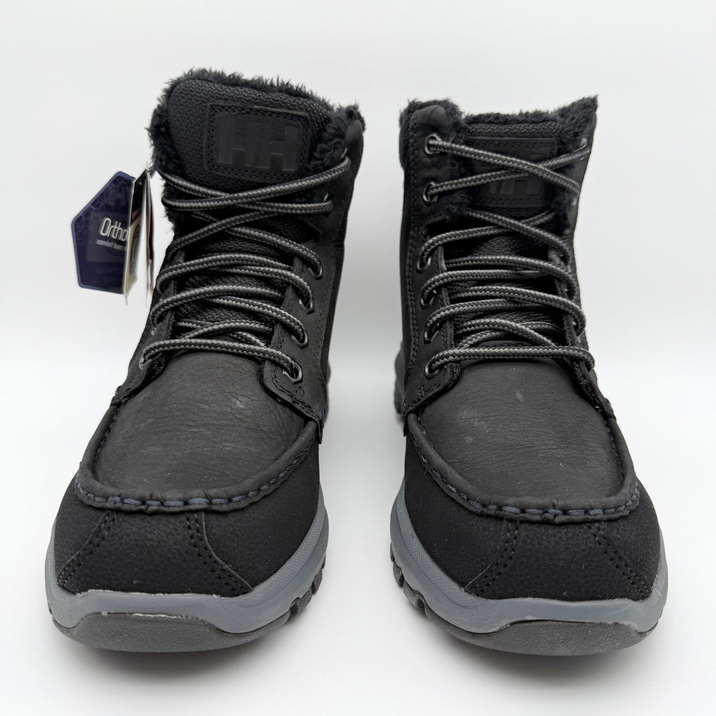 Helly Hansen Mens Garibaldi V3 Winter Boots US 9 Black Leather WP Insulated NWOB