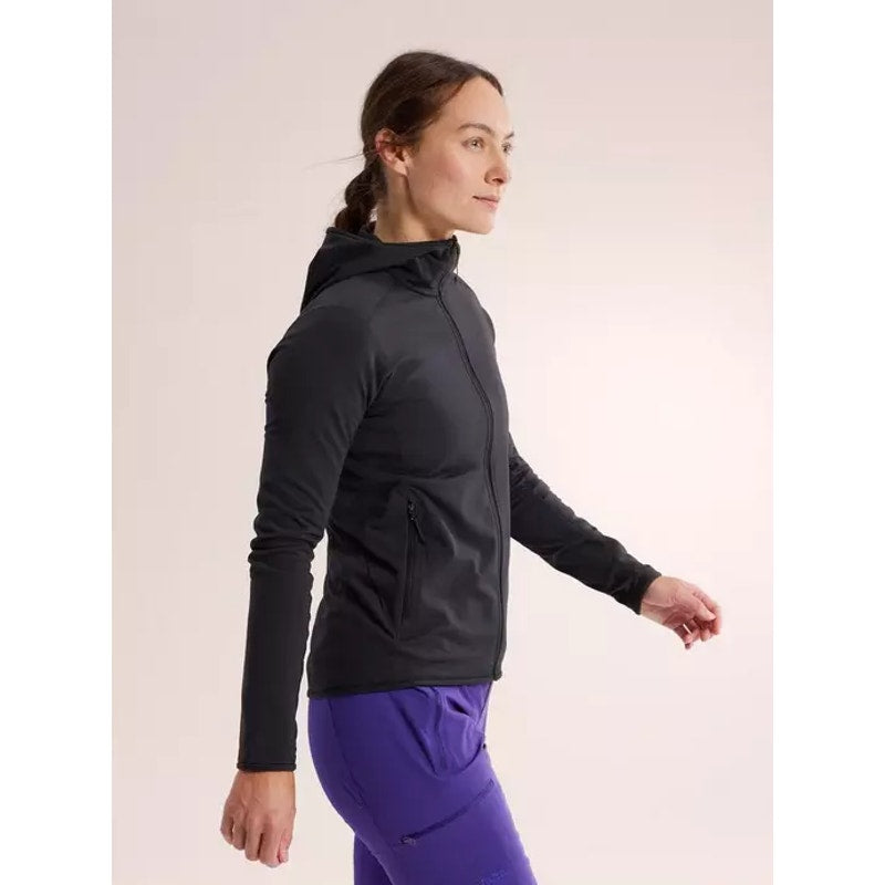 ARC'TERYX Women's Kyanite Lightweight Hoody Jacket Medium Black Full Zip NWOT