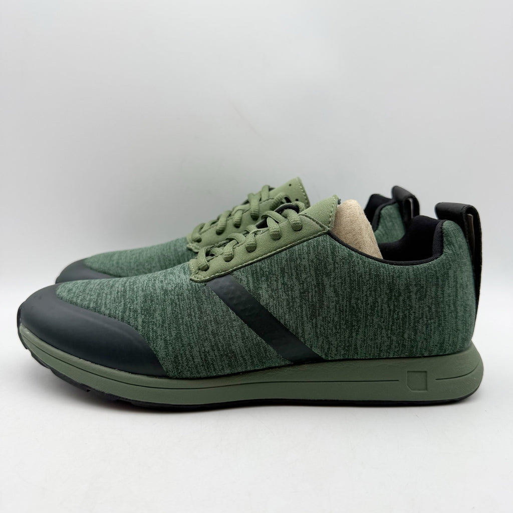 YORK Athletics Mens Henry Sweatshirt Casual Sneaker US 8 Green Knit Athletic NIB