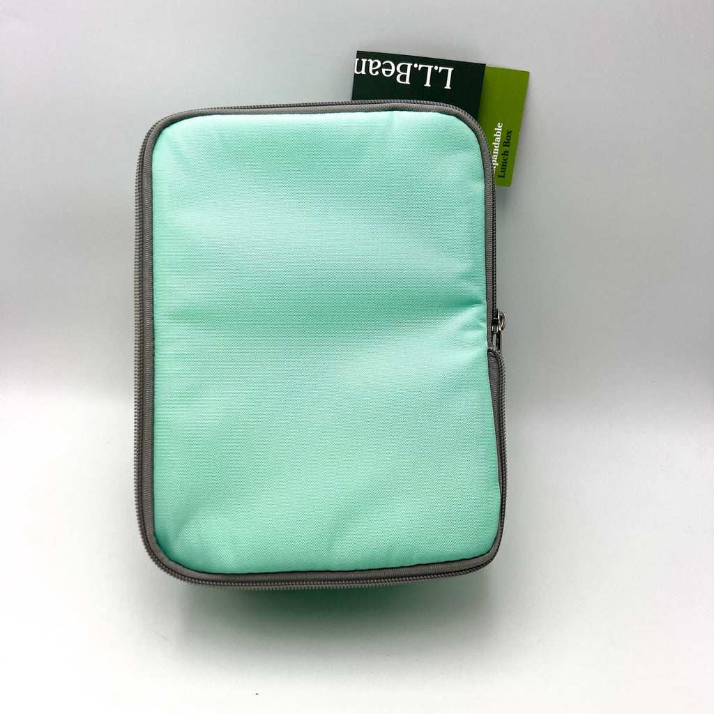 L.L BEAN Expandable Lunch Box One Size Fresh Mint Office School NWT