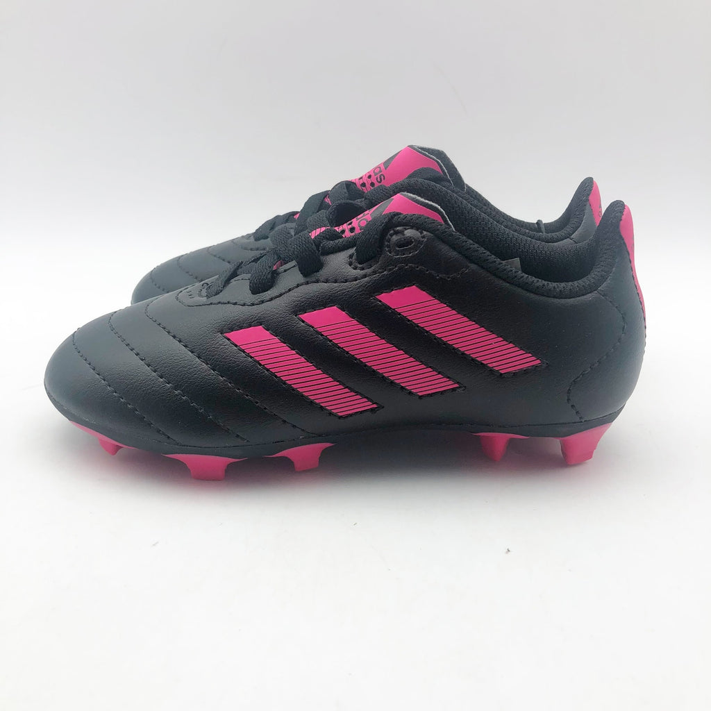 Adidas Little Kids Goletto VIII Firm Ground Soccer Cleats 9.5K Black Pink NWOB