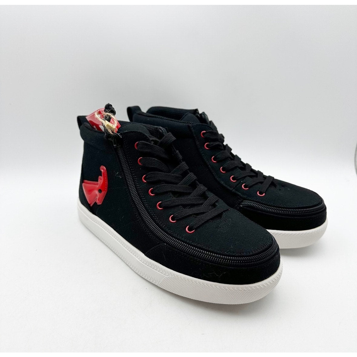 Billy Big Kids Classic DR High Sneaker Size 5 Wide EU 37 Black Red Light Up NIB