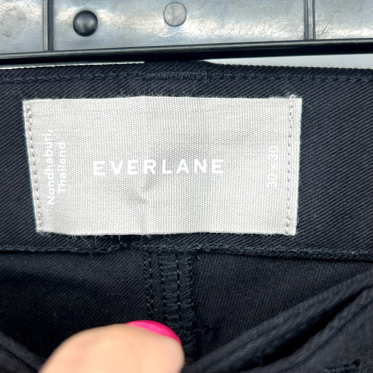 EVERLANE Men's The Performance 5-Pocket Pants 30x30 Black Chinos Stretch NWT