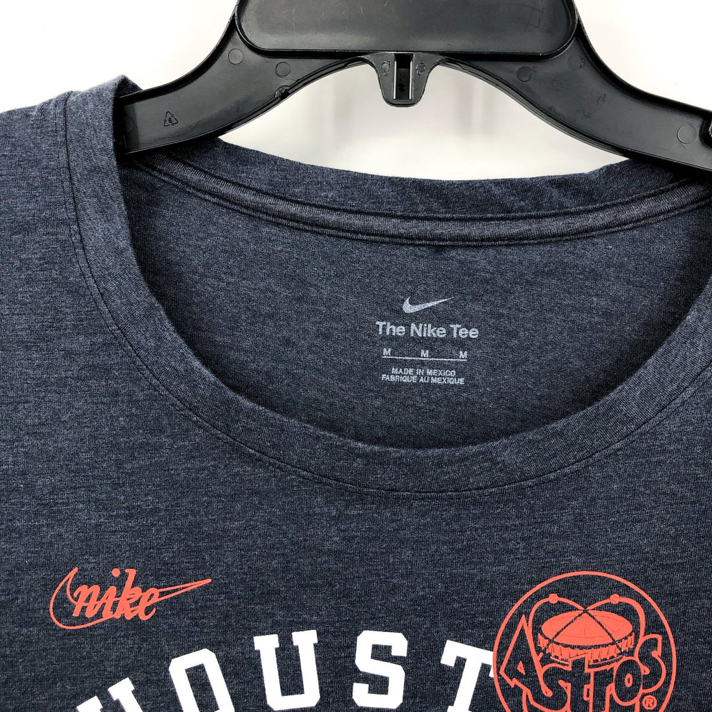 NIKE Women's Houston Astro Rewind T-Shirt Medium Navy Short Sleeve NWT NKMV-EX52