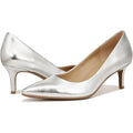 Naturalizer Womens Everly Pumps US 7.5 M EU 38 Silver Metallic Leather NIB