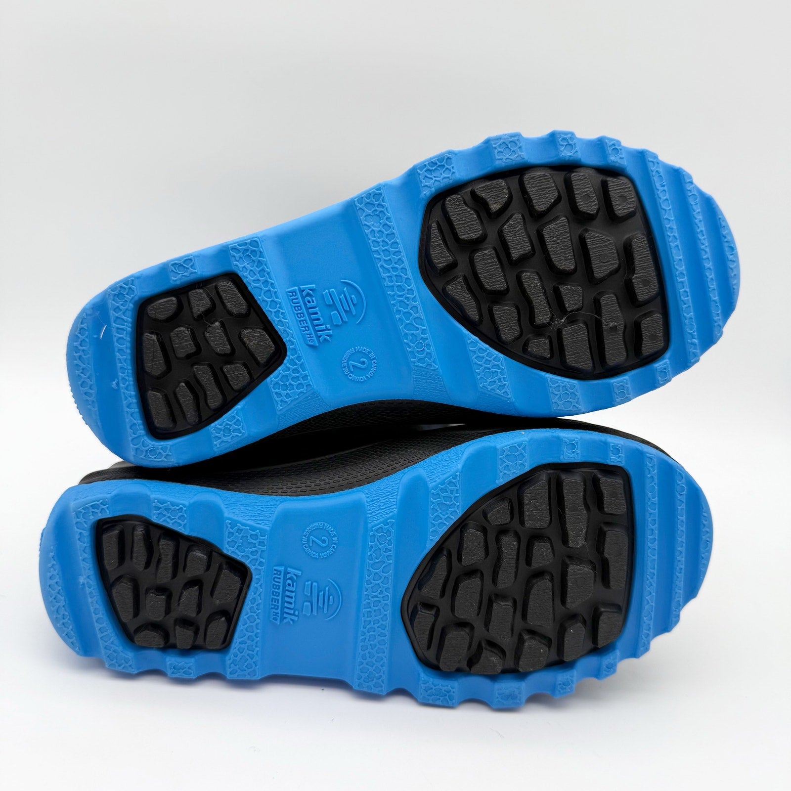 Kamik Kids Snowfall P Winter Boots US 2 EU 33.5 Blue Black Waterproof NIB