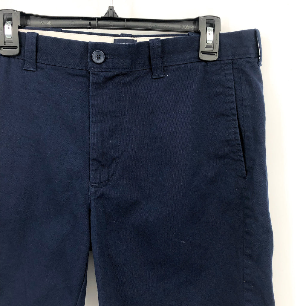 J.CREW Men's 9" Flex Chino Short Size 32 Navy Blue Flat Front Stretch H5020 NWOT