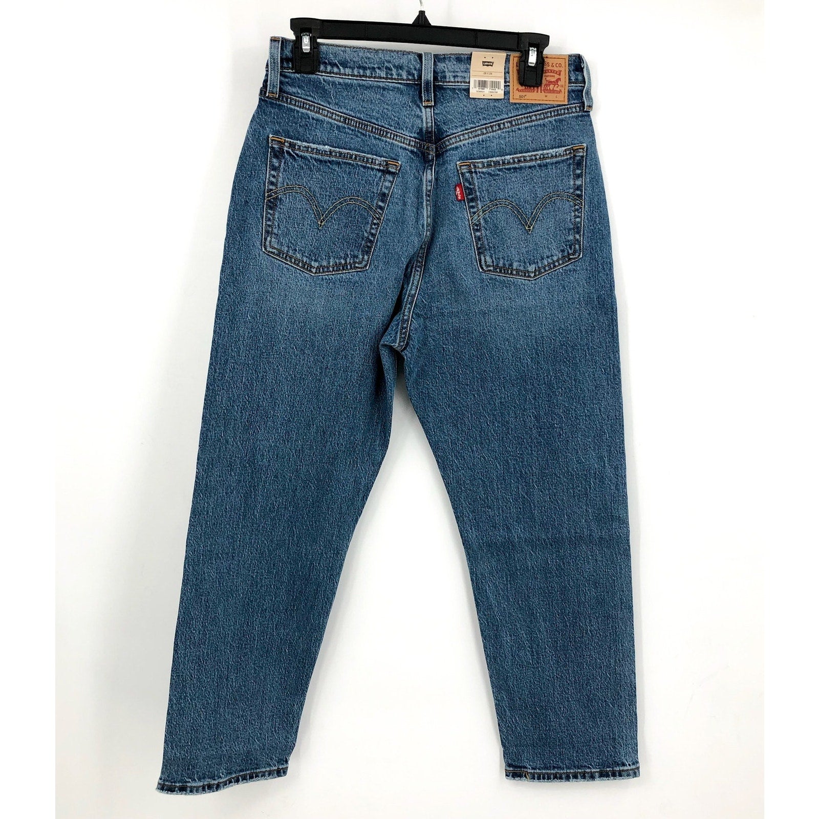 LEVI'S Womens 501 Crop Jeans 28x26 Size 6 (New) Blue It's True 362000324 NWT