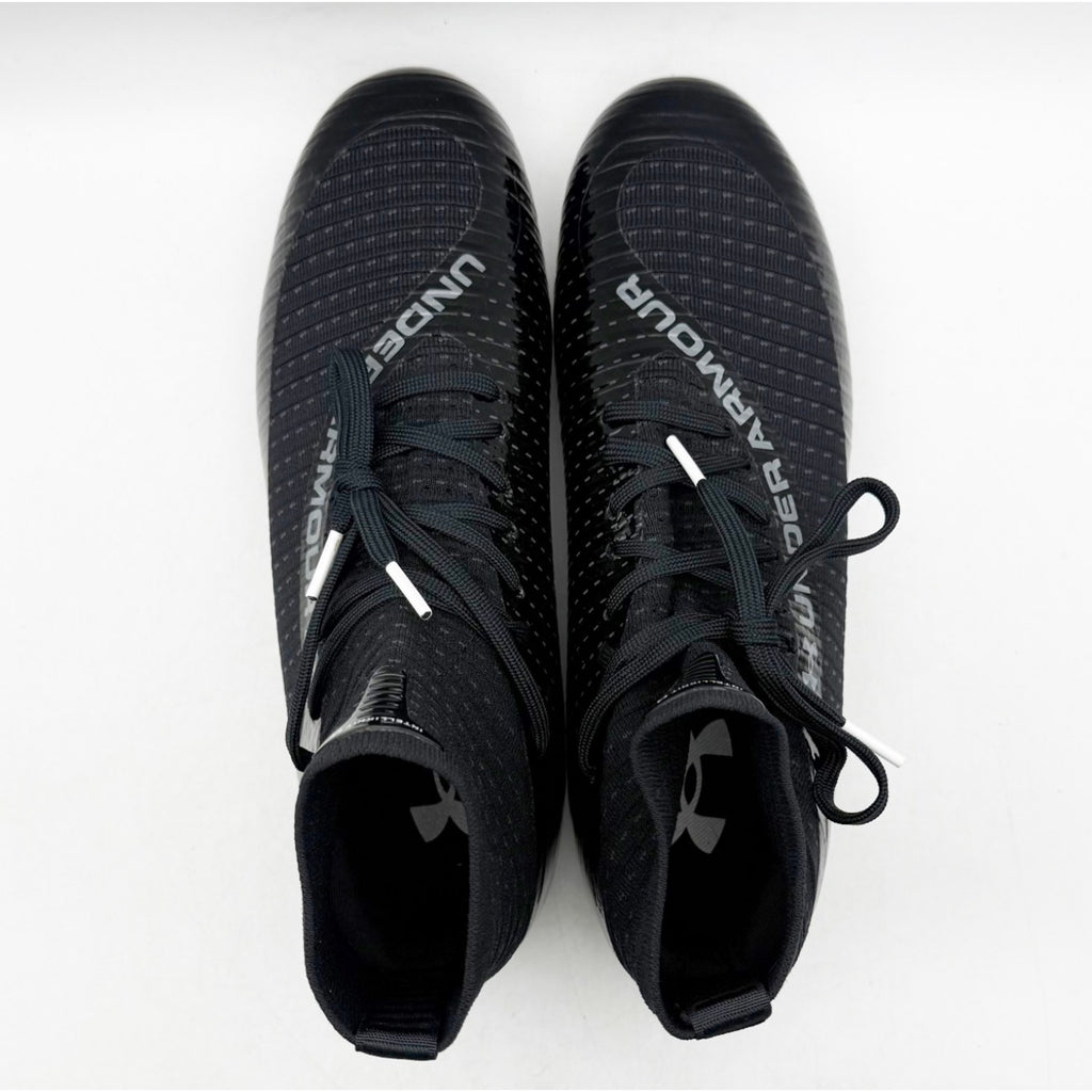 Under Armour Men's Highlight MC 2.0 High Top Football Cleats Size 9 Black NWOB
