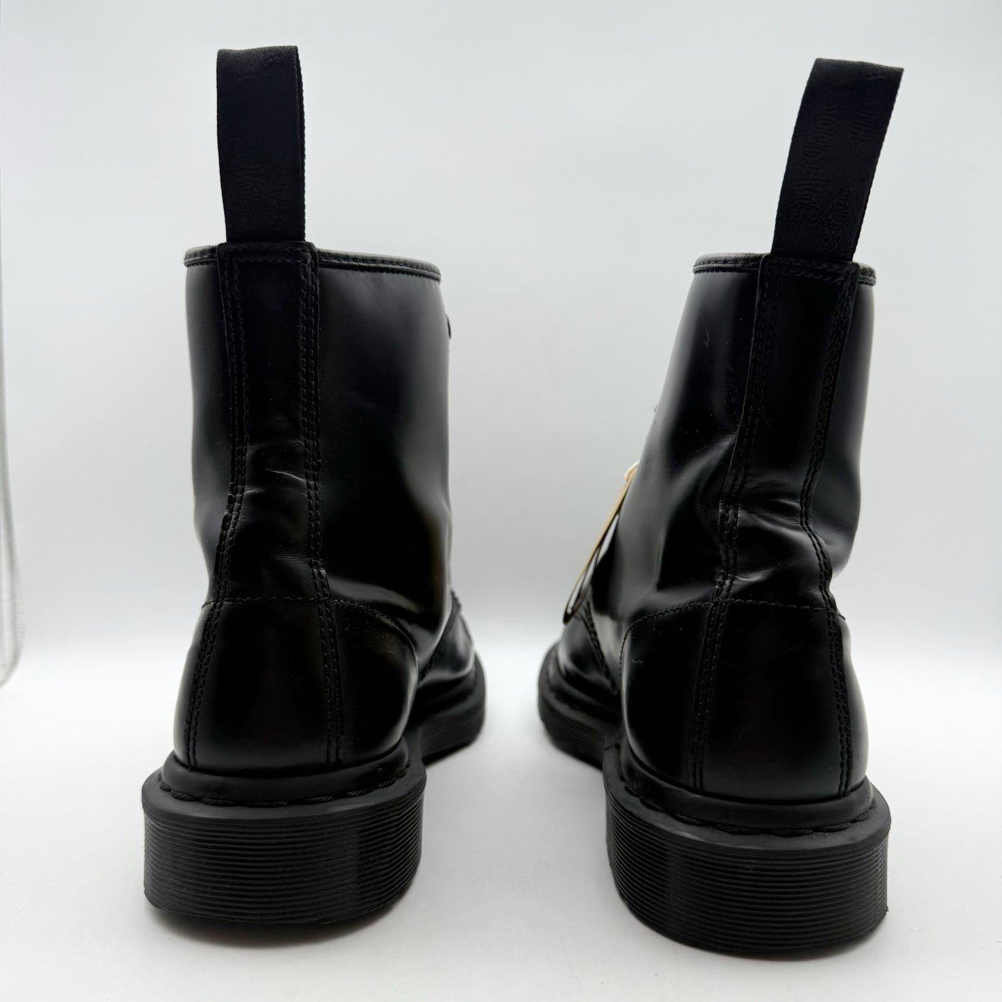 Dr. Martens Womens 1460 Mono Lace Up Boots US 10 EU 42 Black Smooth Leather NIB