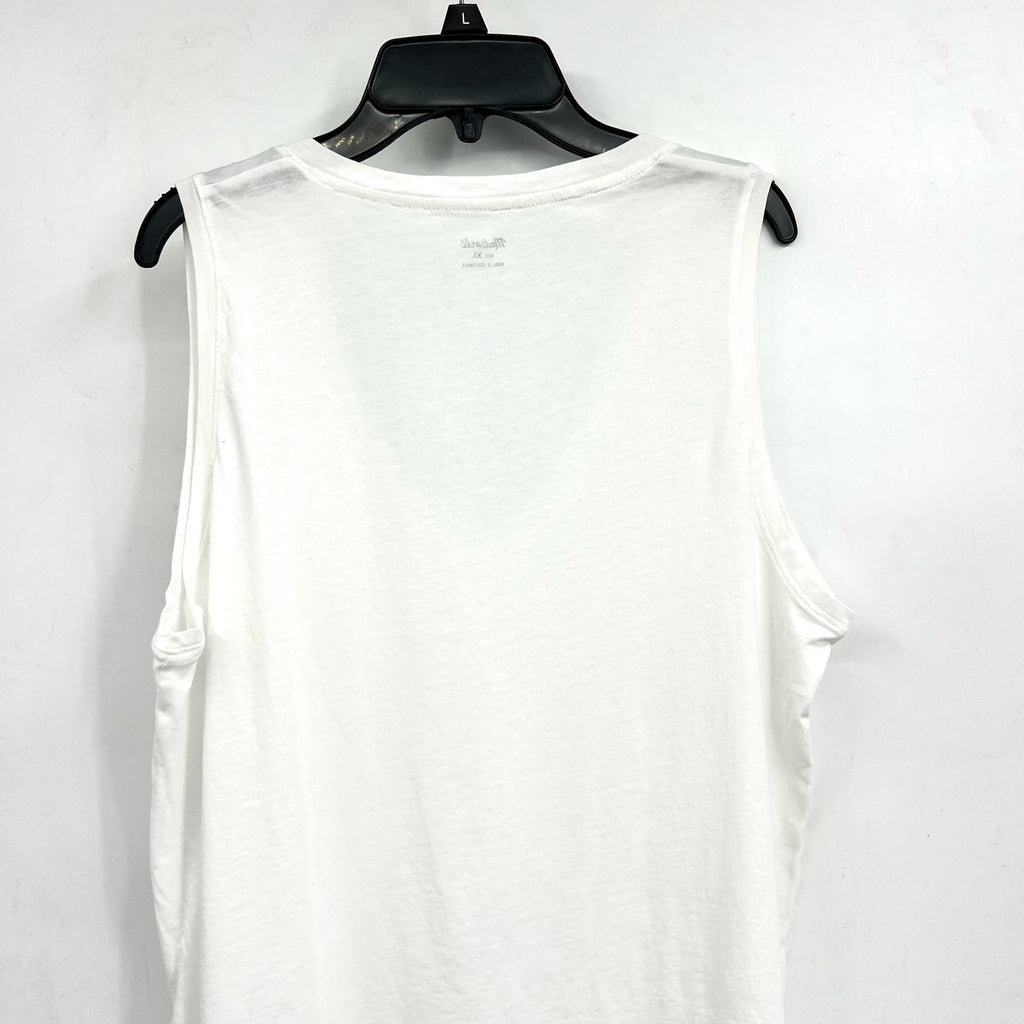 MADEWELL Women's Northside V-neck Tank Top XL White Sleeveless P2708 NWT
