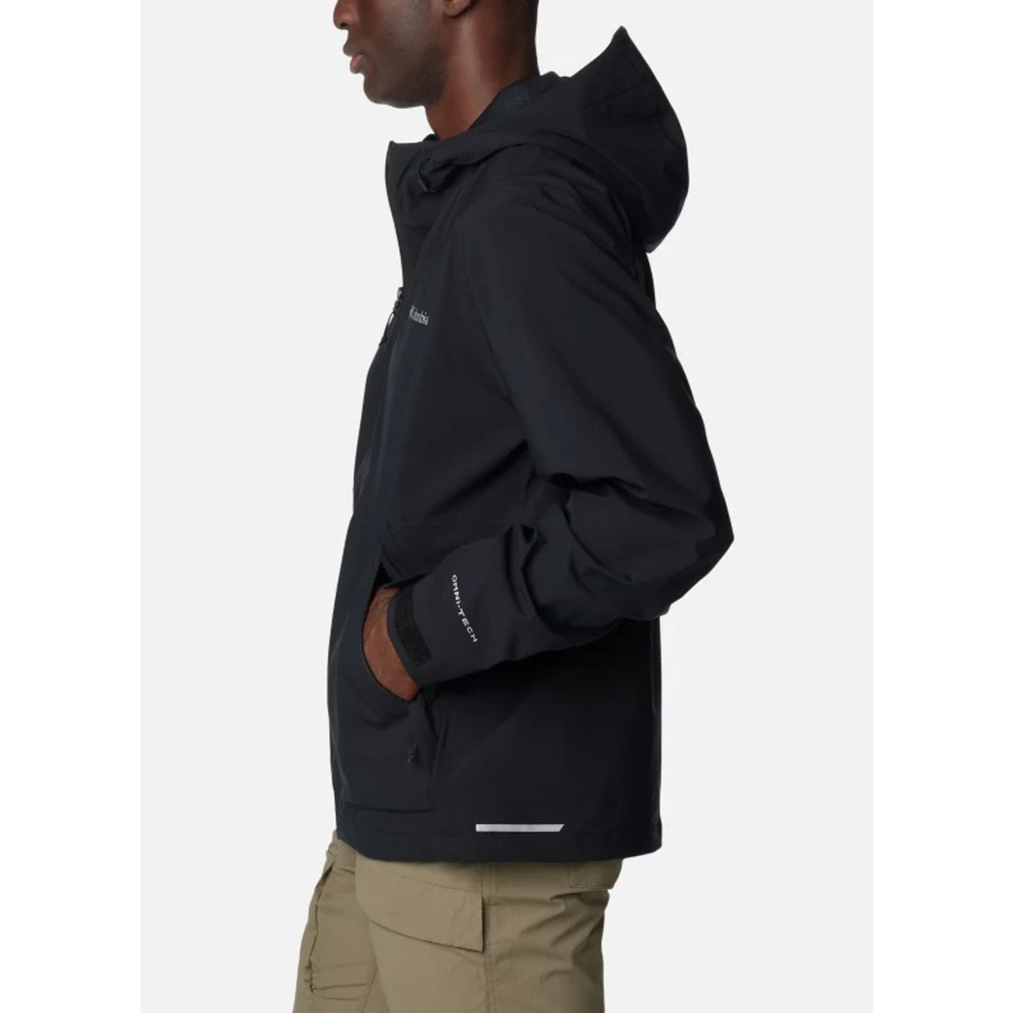 Columbia Mens Altbound Waterproof Jacket US Medium Black Hood Seam Sealed NWT