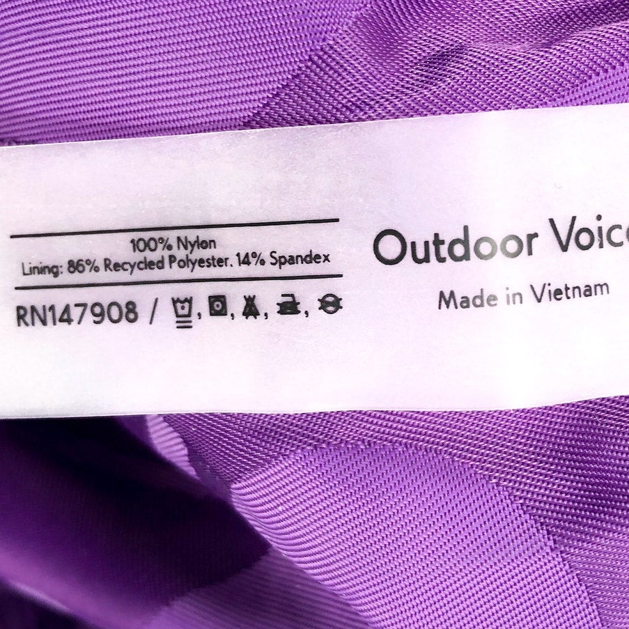 OUTDOOR VOICES Men's GeoShine 5" Shorts XS Acai Purple Athletic NWT