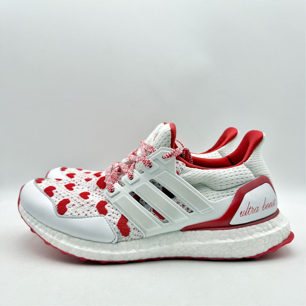 Adidas Womens Ultraboost 1.0 Running Shoes US 9 White Red Athletic NWOB