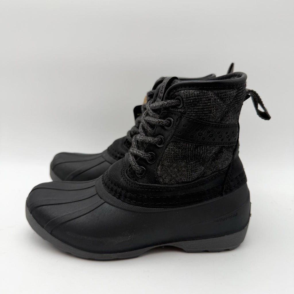 Kamik Girls Mid-Calf Winter Boots US 12 EU 30 Black Waterproof Insulated NIB