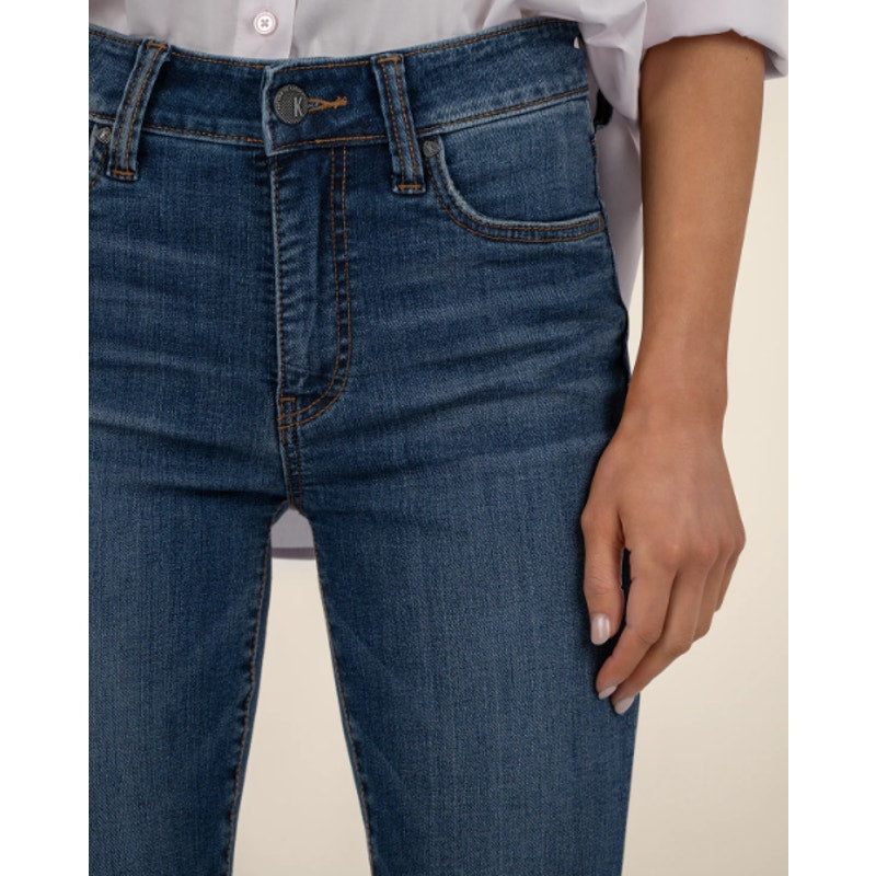 KUT FROM THE KLOTH Womens Natalie High Rise Bootcut Jean Size 10 Blue Allied NWT