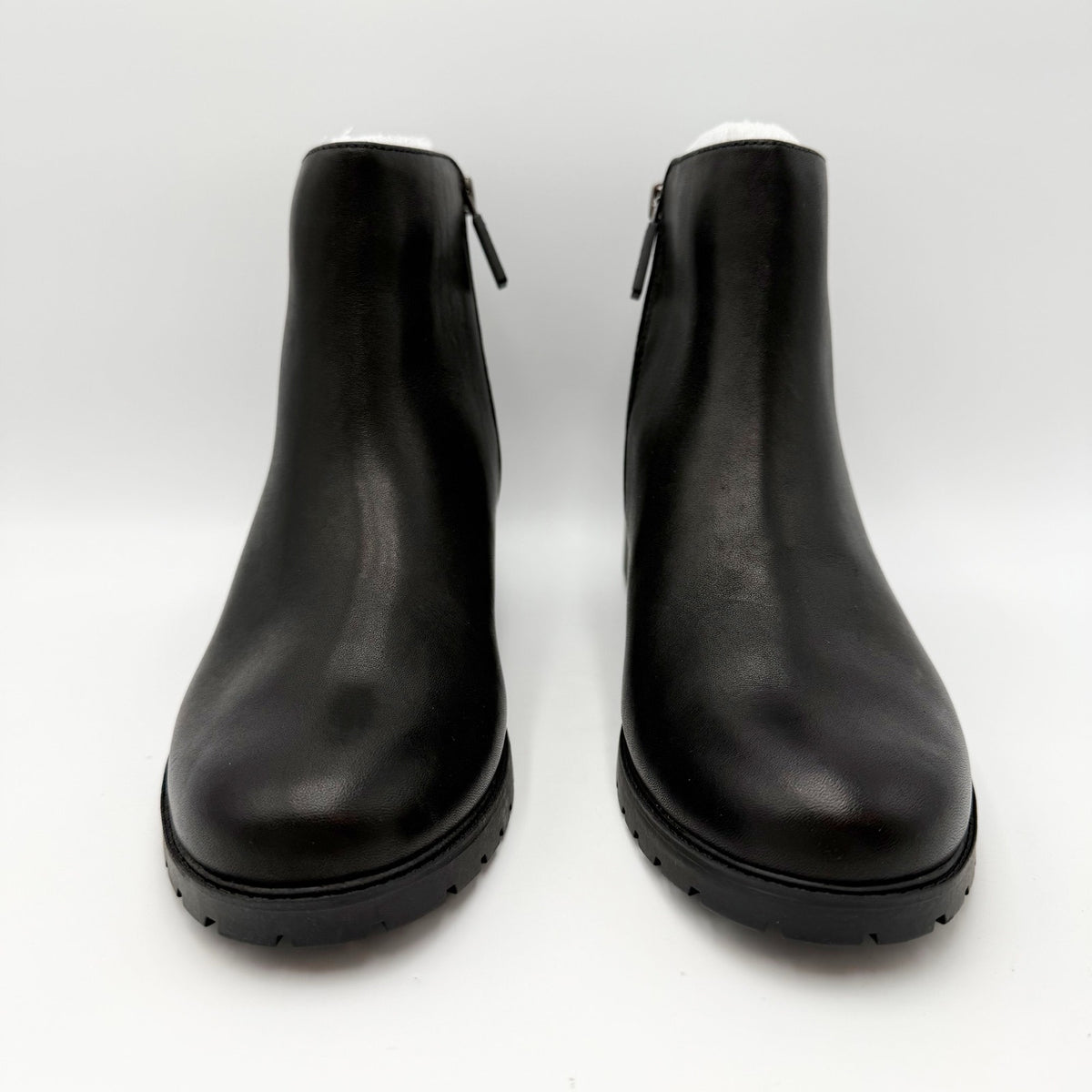 Trotters Womens Margo Ankle Boots Size 8.5 Narrow Black Leather Waterproof NWOB