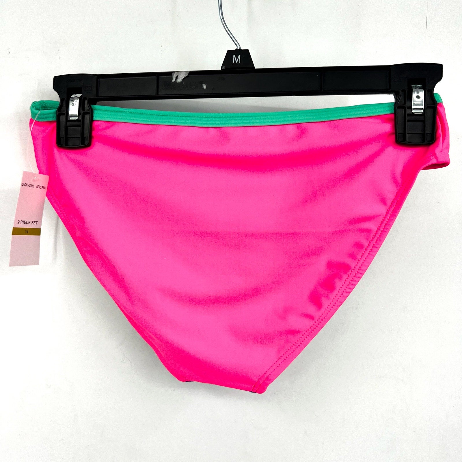 UNDER ARMOUR Tankini & Hipster Bikini Swimsuit Size 14 Pink Blue Color Block NWT