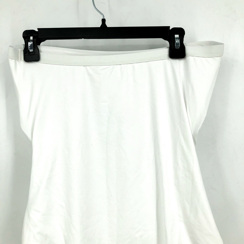TOMMY BAHAMA Women's Pearl Bandeau One Piece Swimsuit Size 4 White Shirred NWT