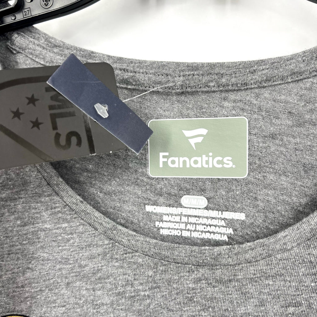 Fanatics Womens Atlanta United FC T-Shirt Medium Heather Gray Short Sleeve NWT