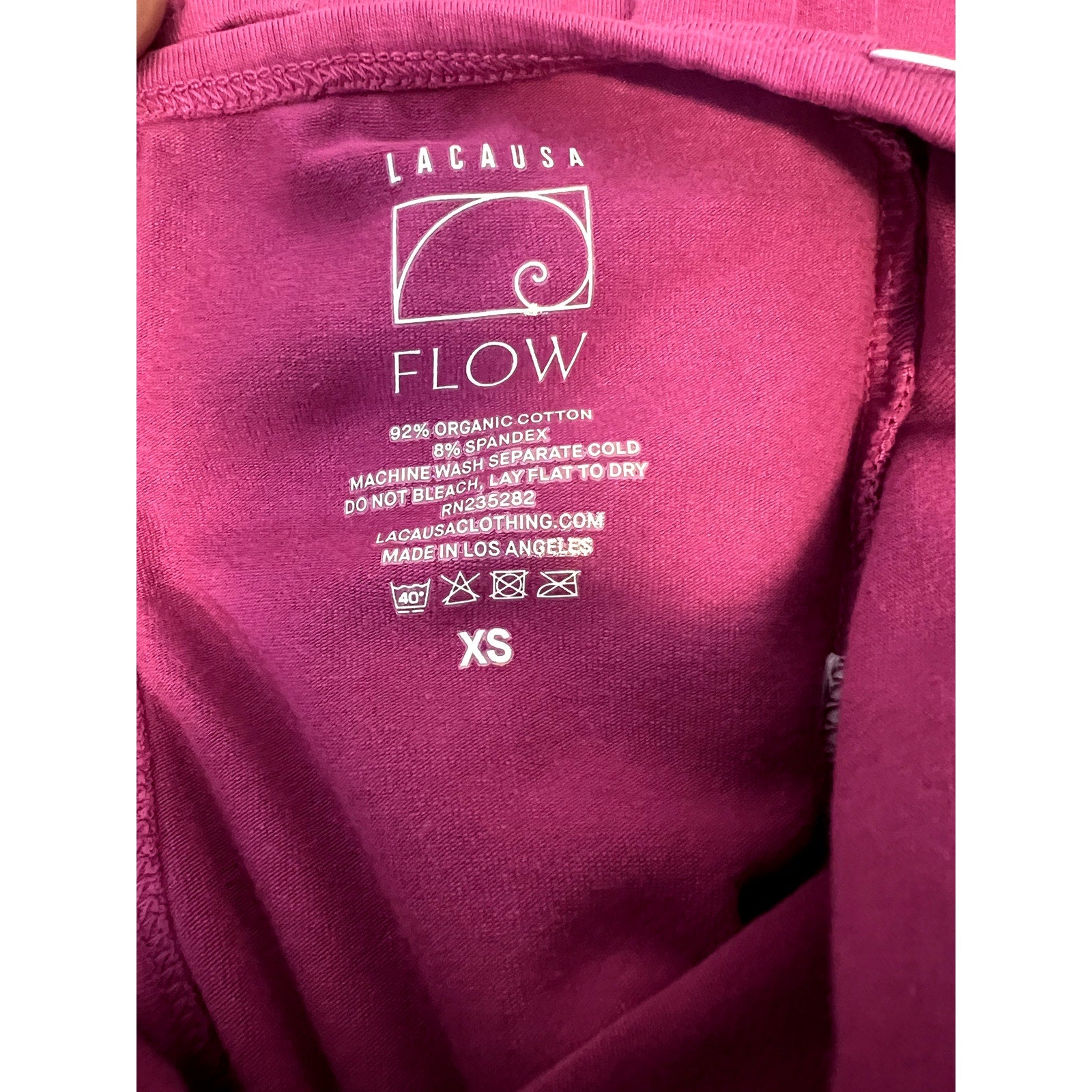 LACAUSA Womens Flow Prana Unitard XS Pink Dragon Fruit