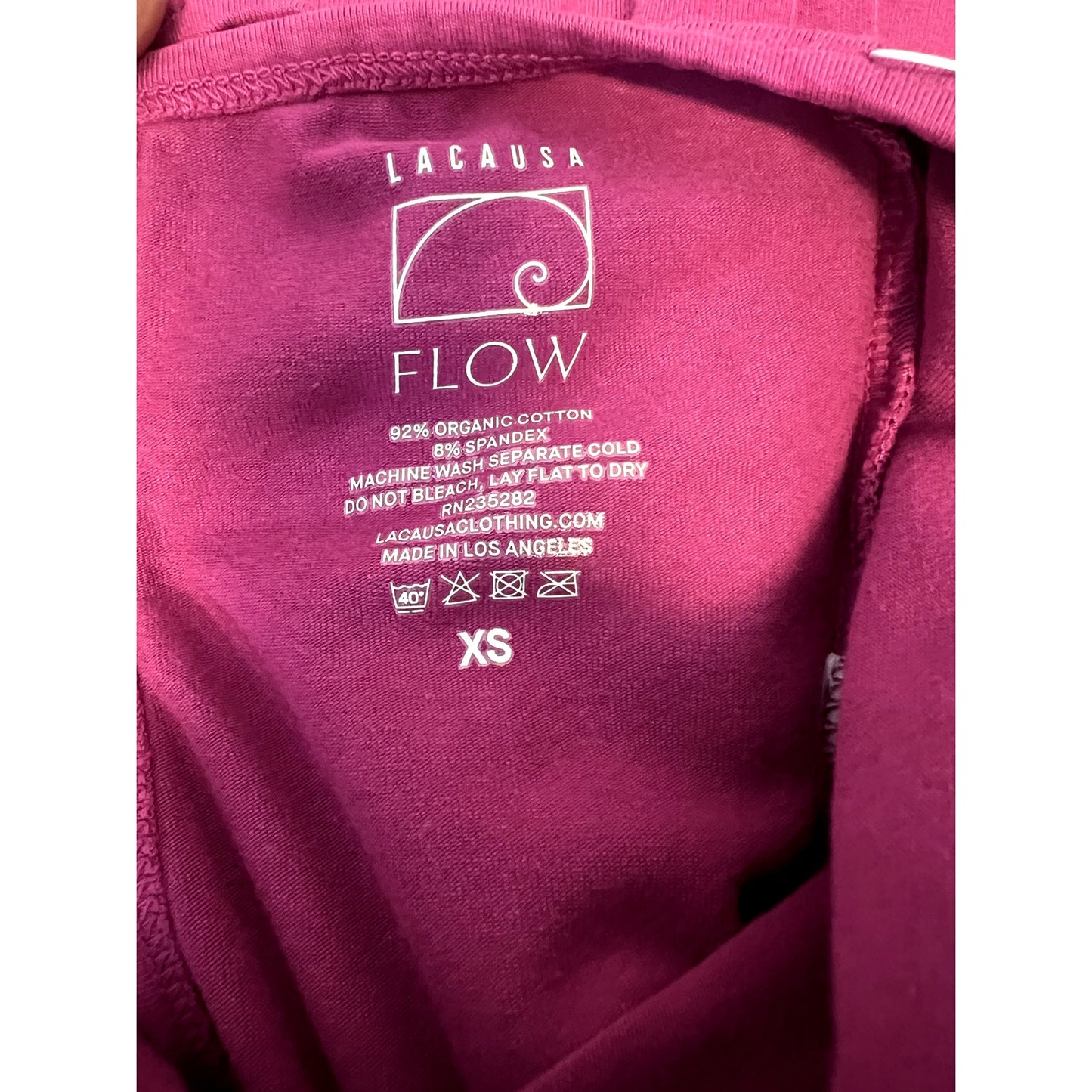 LACAUSA Womens Flow Prana Unitard XS Pink Dragon Fruit