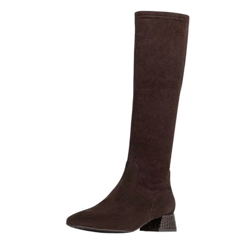 Donald Pliner Womens Regina Knee High Boot US 8.5 M Brown Suede NWOB