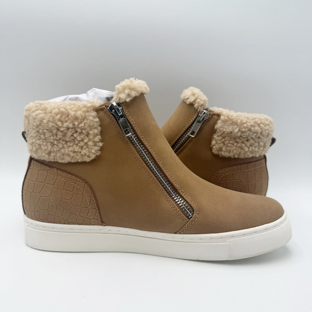 Dolce Vita Womens Adelyne Ankle Booties Size 7.5 Camel Tan NWOB