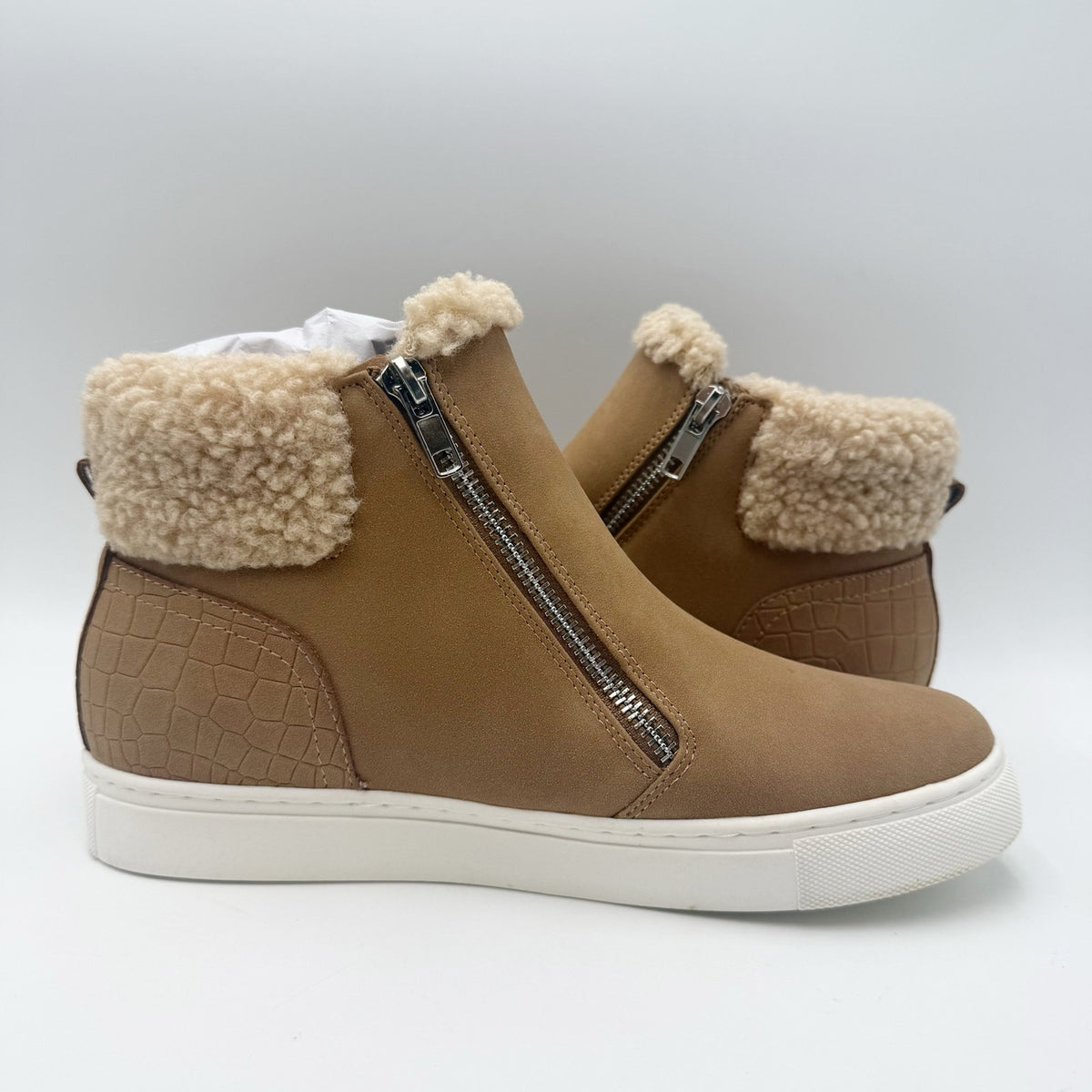 Dolce Vita Womens Adelyne Ankle Booties Size 7.5 Camel Tan NWOB