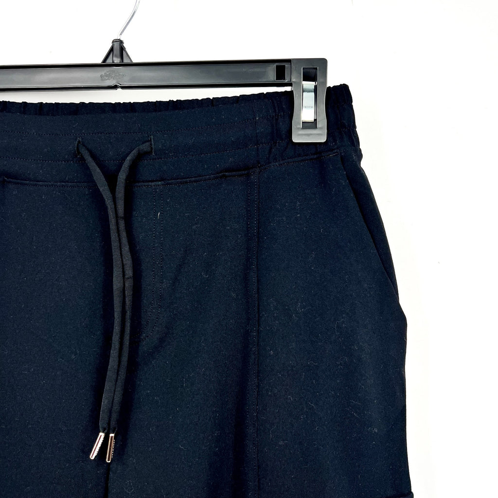 SKECHERS Women's Slip-in Cargo Casual Pants XS Bold Black Drawstring NWT