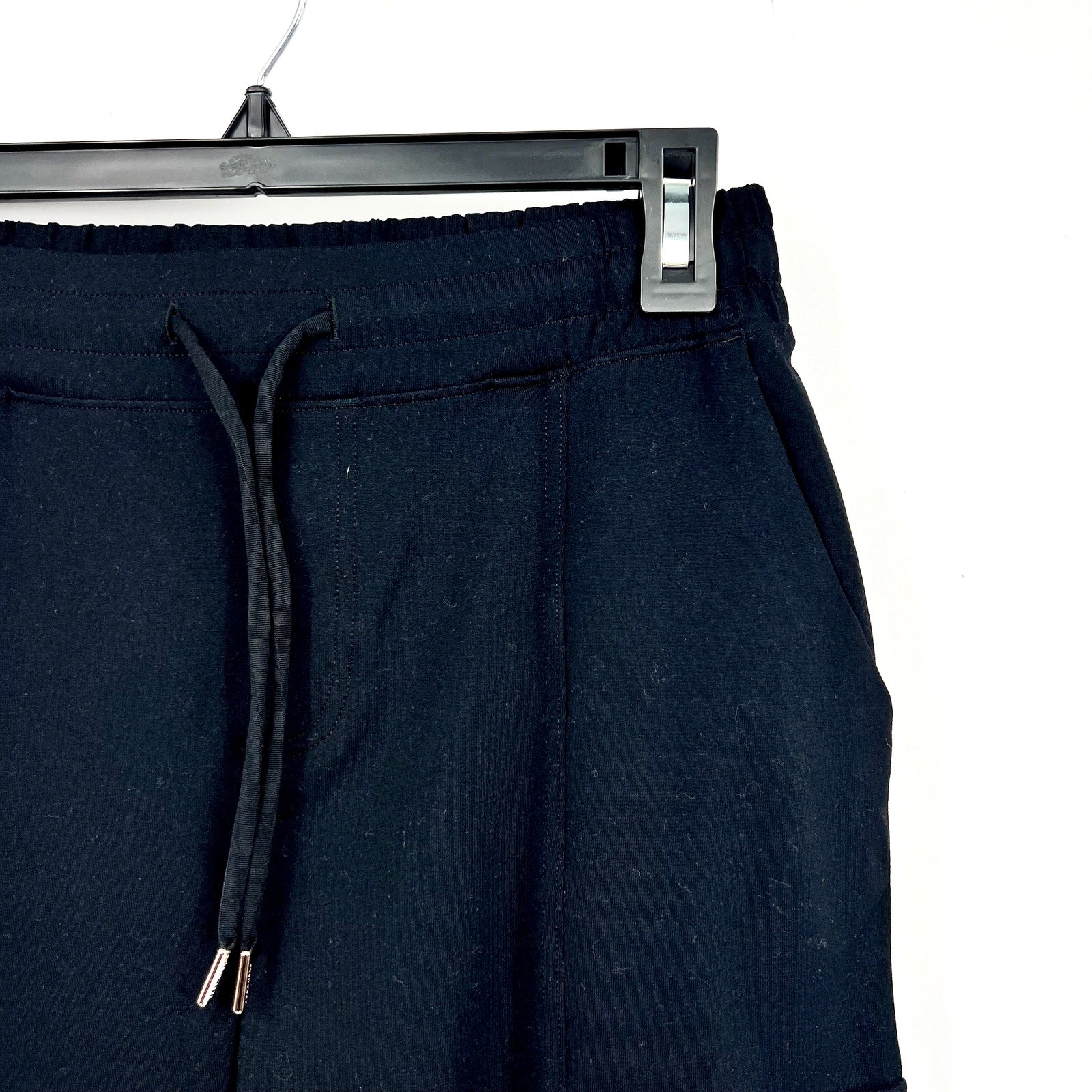 SKECHERS Women's Slip-in Cargo Casual Pants XS Bold Black Drawstring NWT