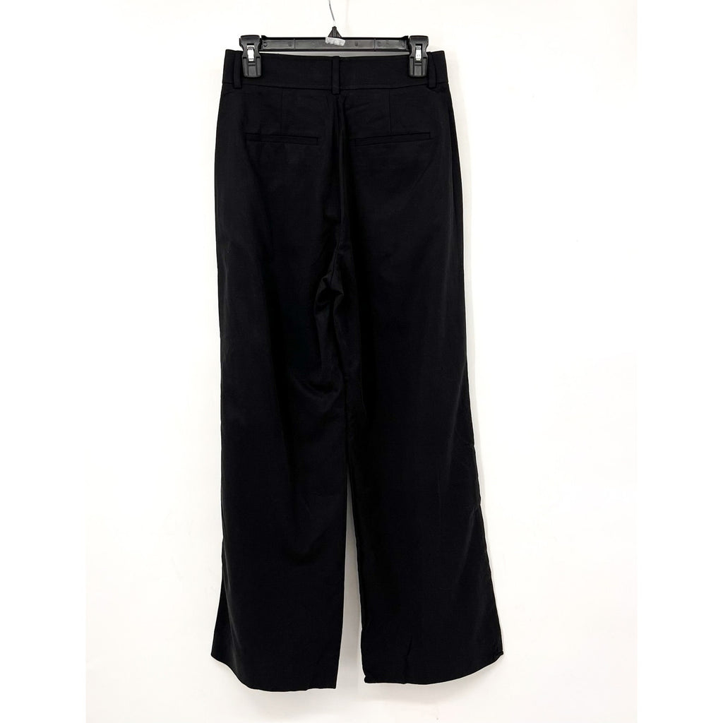 Everlane Womens The Way-High Drape Pants Size 6 30" Inseam Pleated Black NWT