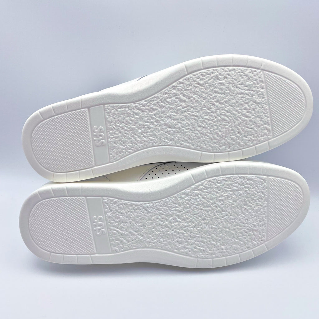 SAS Womens Free Time Comfort Walking Sneakers US 10.5 Wide White Leather NIB