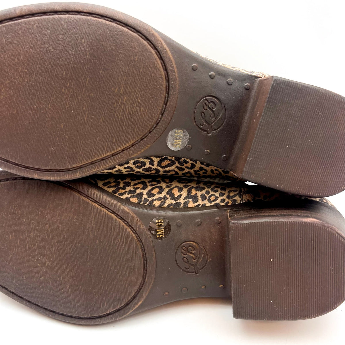 LUCKY BRAND Women's Baley 2 Ankle Bootie Size 5M Brown Leopard Suede NWOB