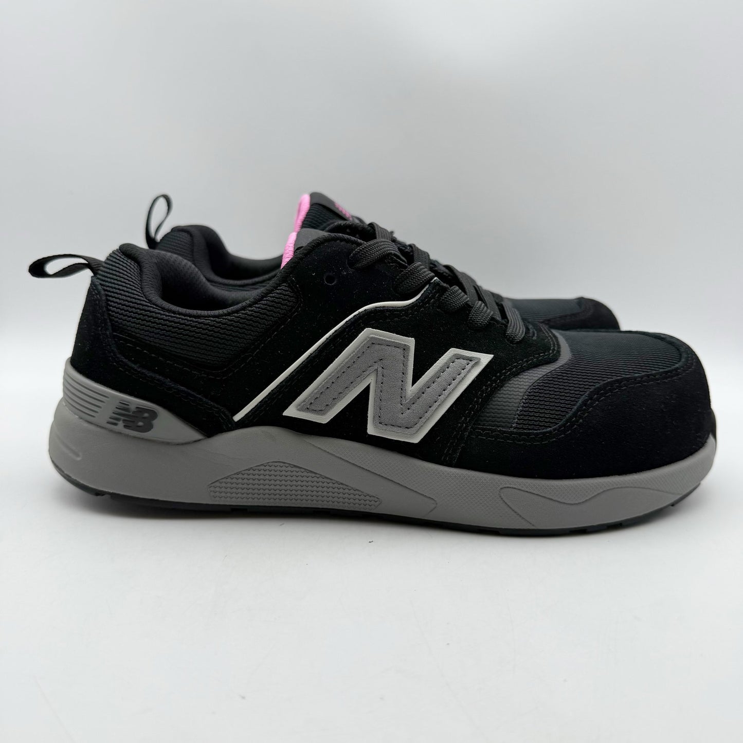 New Balance Womens Elite Lite Work Sneakers US 9.5 Wide Black Pink CT SR NIB