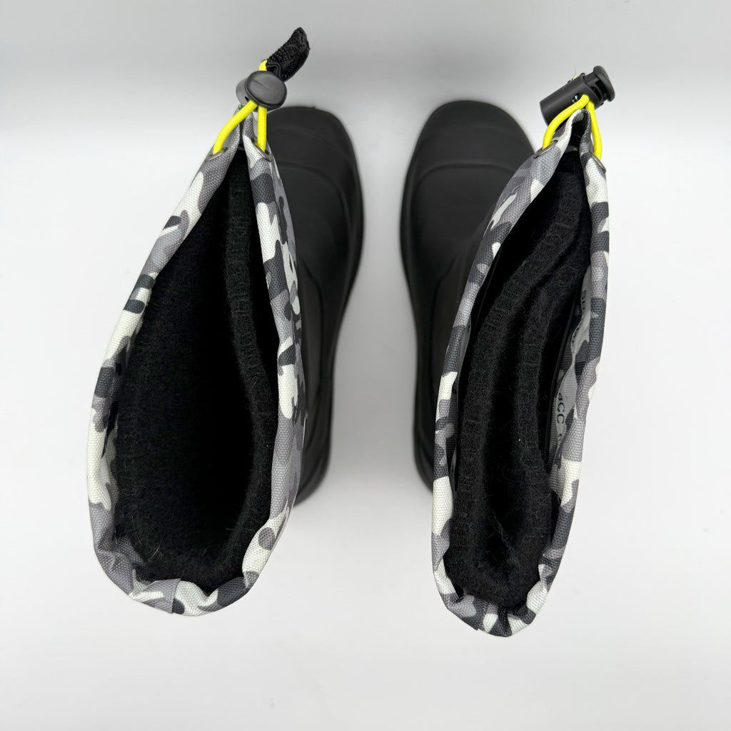 Kamik Kids Snobuster 2 Winter Boots US 6 EU 38 Grey Camo Waterproof NIB