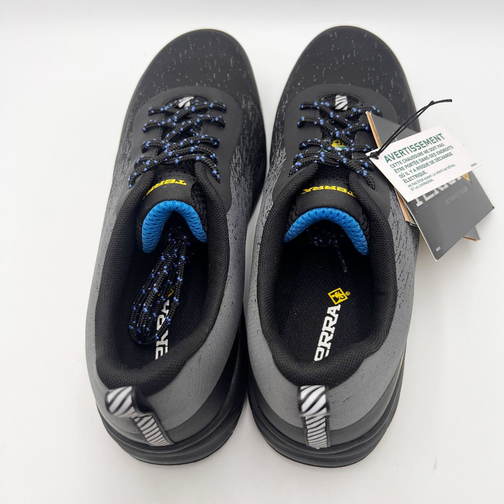 Terra Mens Monolift Composite Toe Work Sneakers US 10 Wide EU 43 Grey Blue NIB