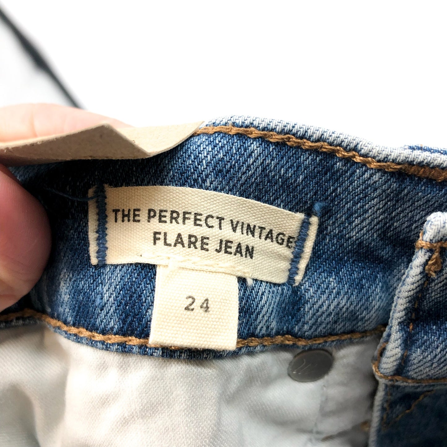 MADEWELL Women's Perfect Vintage Flare Jeans US 24 Blue Tarlow NJ203 NWT